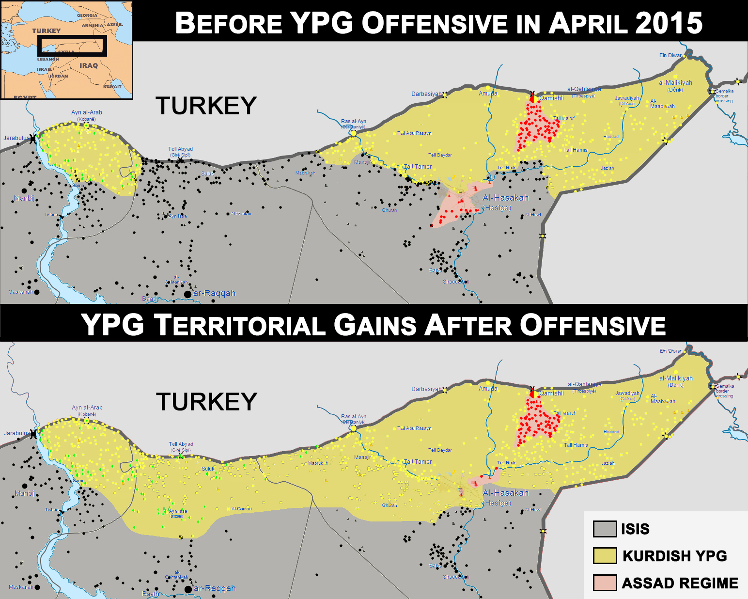 The spreading influence of Kurdish groups in northern Syria has caused discomfort in Ankara
