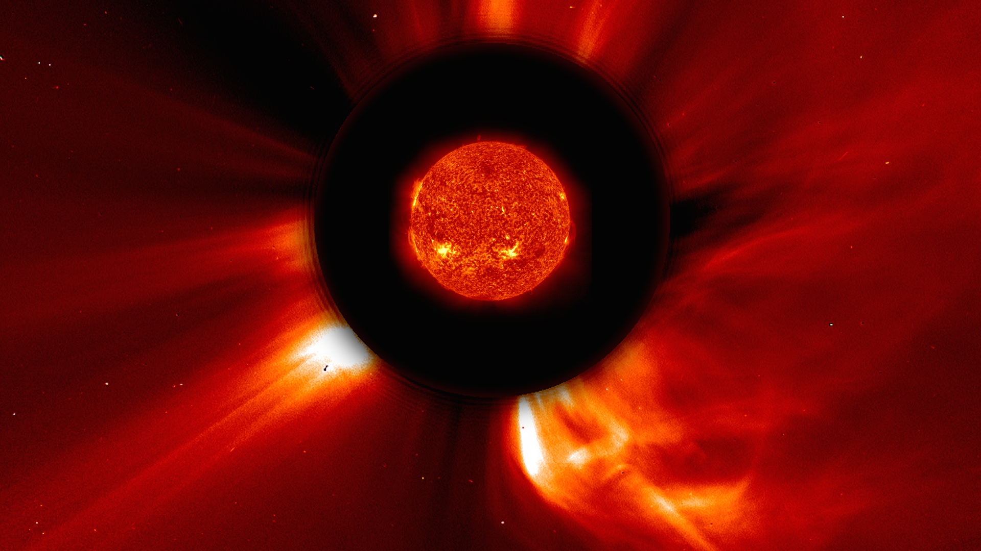 The solar flare that produced a massive geomagnetic storm that missed the Earth by one week in July 2012. Photo: NASA.