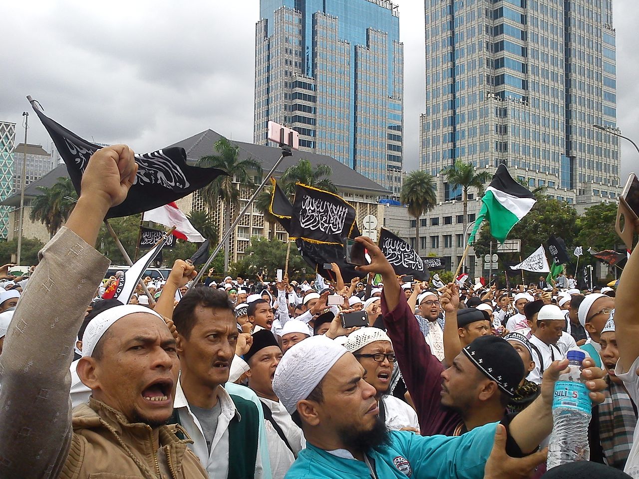 Another protester at Aksi Bela Islam 313