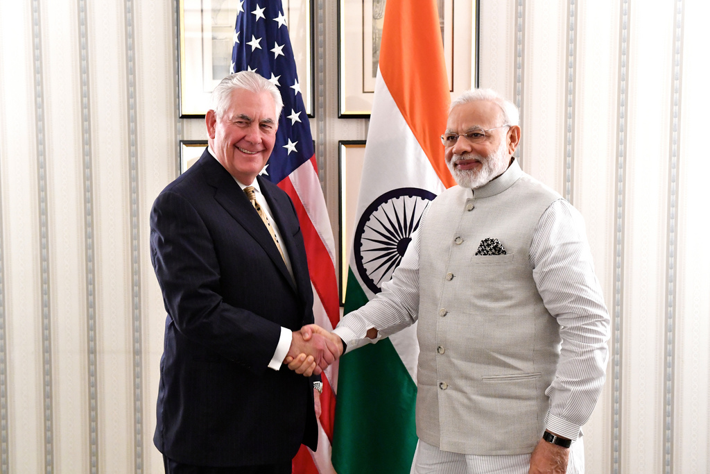 Tillerson to meet Indiaäs Narendra Modi