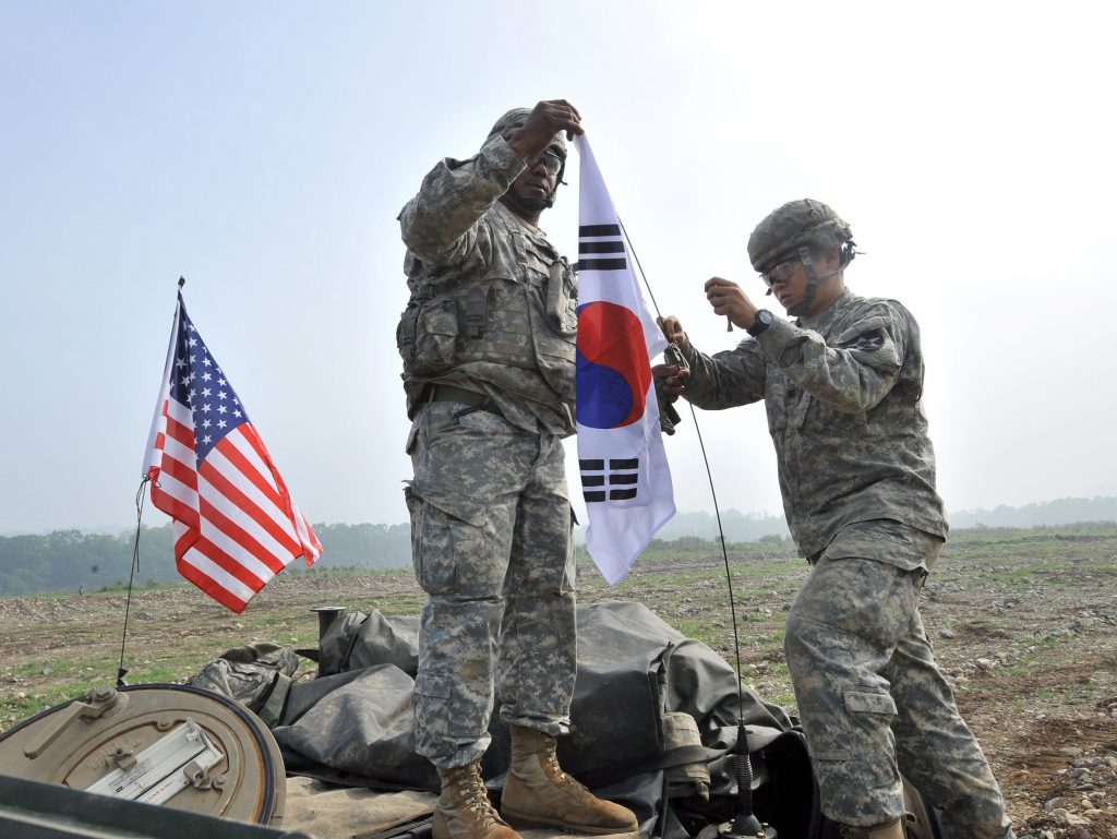 The US Army has more than 28,000 troops stationed in South Korea. (OPCON)