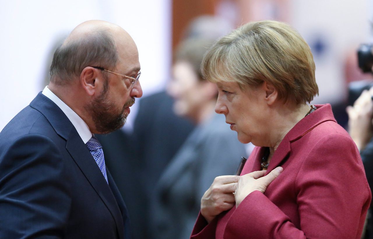 Merkel Schulz coalition talks