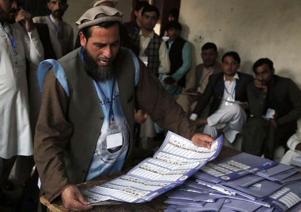 afghanistan parliament election results
