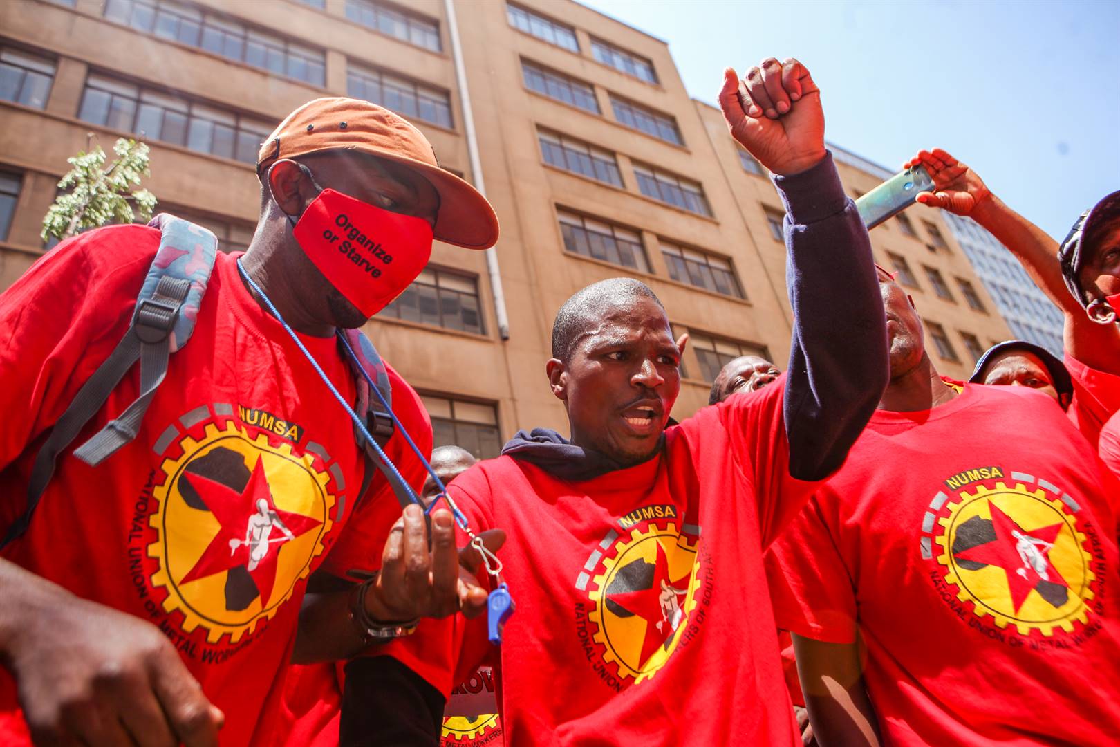 NUMSA supporters protest