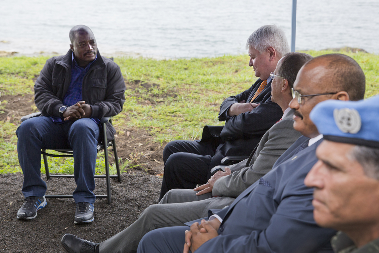 USG Herve Ladsous launches drones on Goma airport / joseph kabila