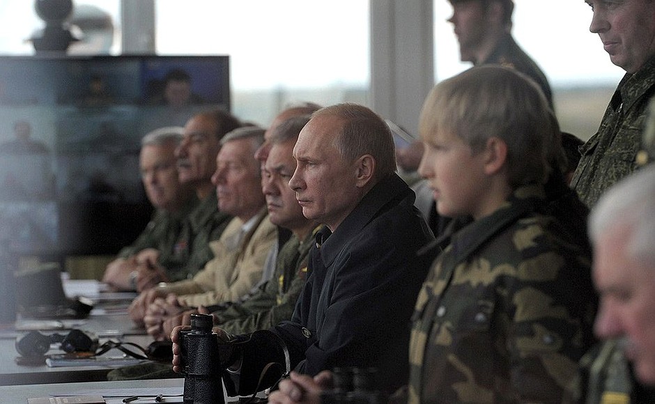 At the Gozhsky test ground during the final stage of the Zapad-2013 Russian-Belarusian strategic military exercises. / NATO Russia