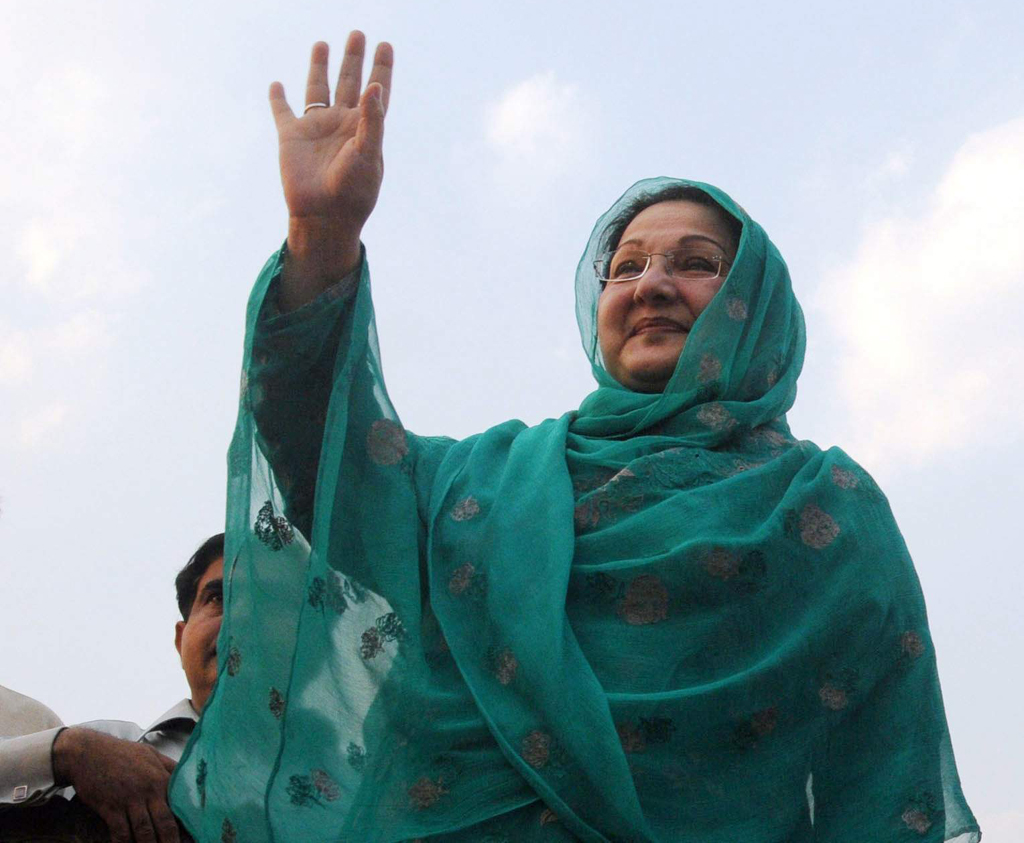 Kulsoom Nawaz runs for her husband’s seat in bellwether by-election