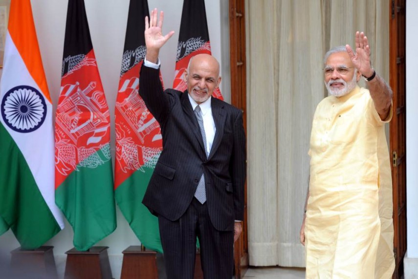 Afghan President Ashraf Ghani meets Indian PM Narendra Modi