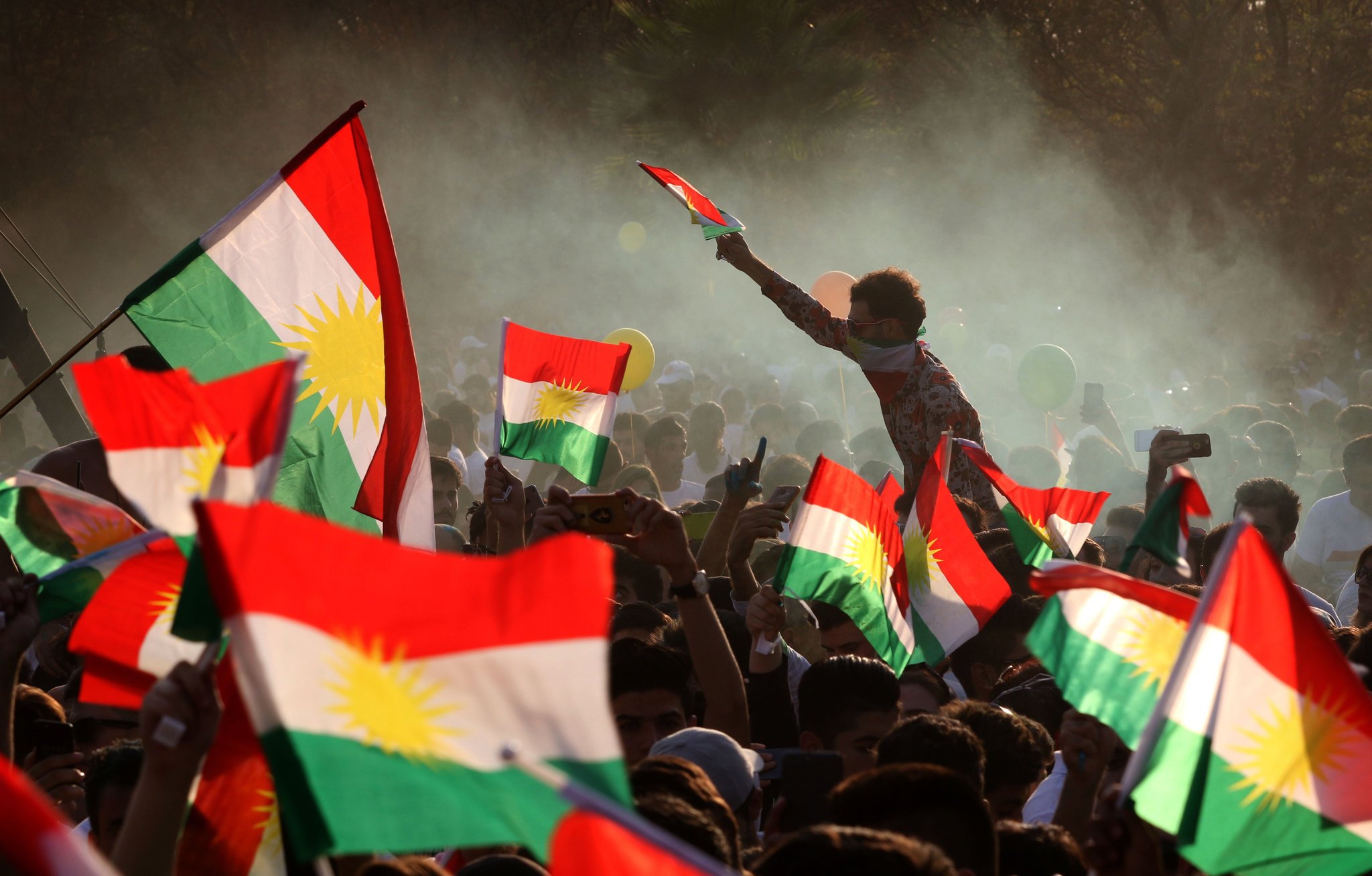 Iraqi Kurds rally ahead of an independence referendum