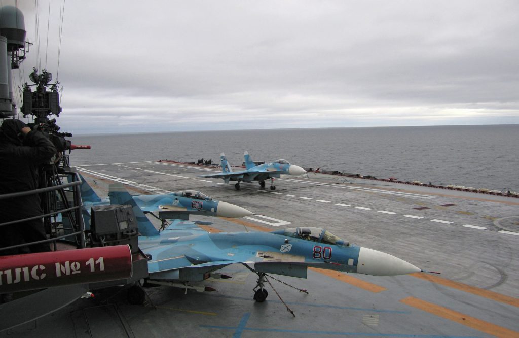 Russia’s only aircraft-carrying cruiser preparing for a deployment to the shores of Syria.