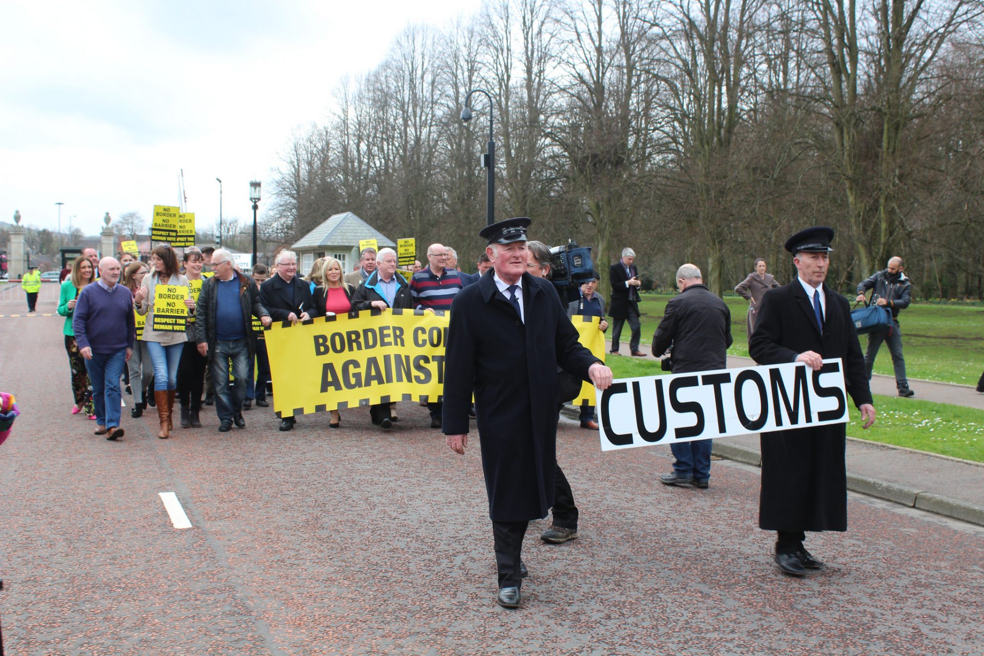 Brexit protest at Stormont / Northern Ireland