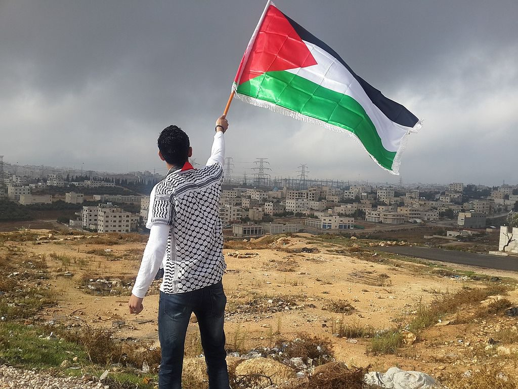 Flag of Palestine Arab Man Waving / Kushner's peace plan