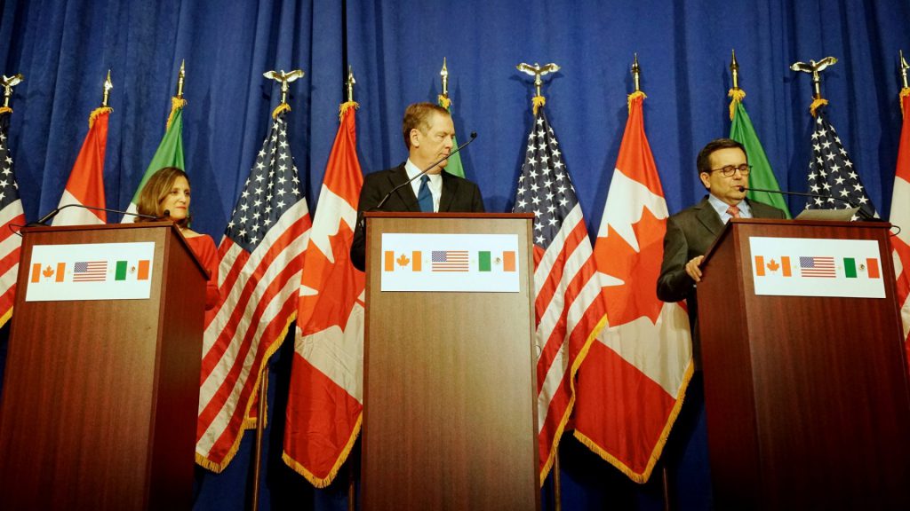 Foreign Minister Freeland, U.S. Trade Representative Lighthizer and Mexican Ministry of Economy Guajardo Participate in the Fourth Round of NAFTA Negotiations