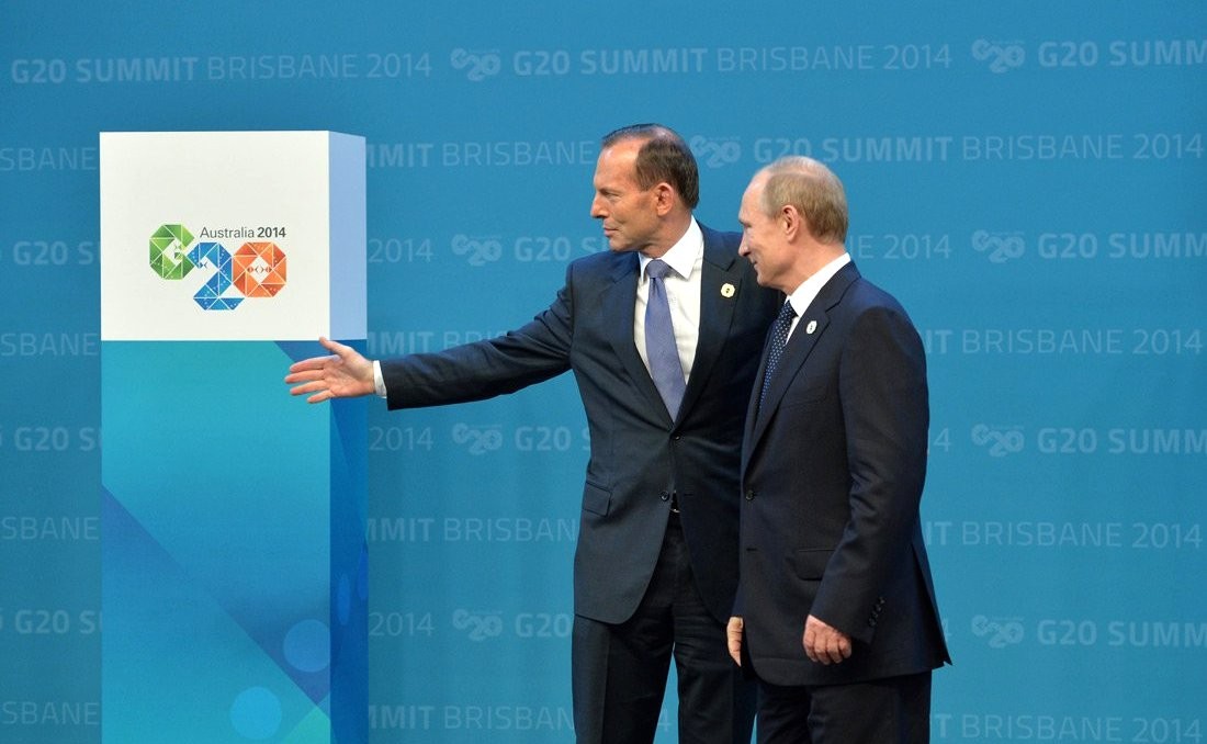 Vladimir Putin with Prime Minister of Australia Tony Abbott / Australia-Russia relations