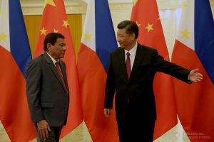 President Duterte of the Philippines heads to Hong Kong following talks with Xi of China