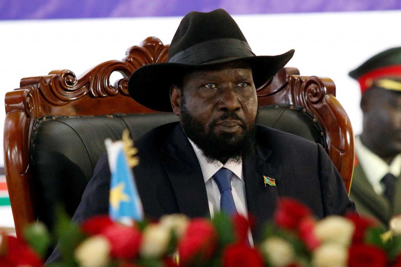 South Sudan’s President Salva Kiir attends the launching of the National Dialogue committee in Juba, South Sudan