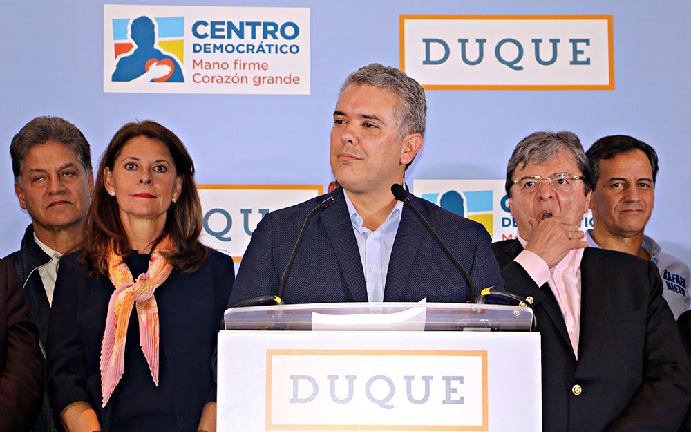 Ivan Duque sworn in colombia