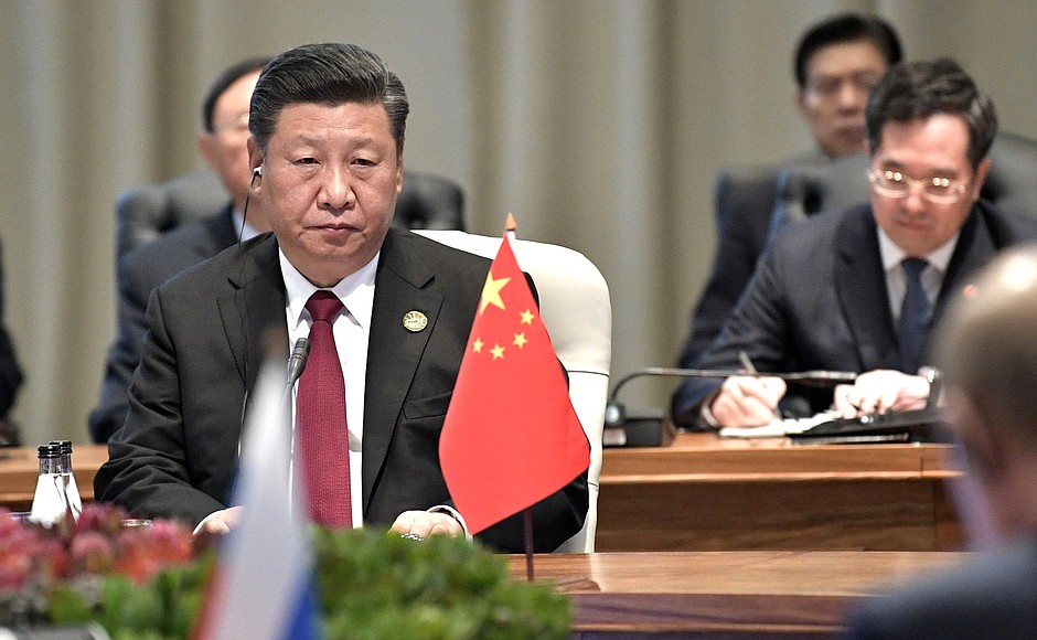 Chinese President Xi Jinping at the BRICS summit meeting in restricted format. / Beidaihe