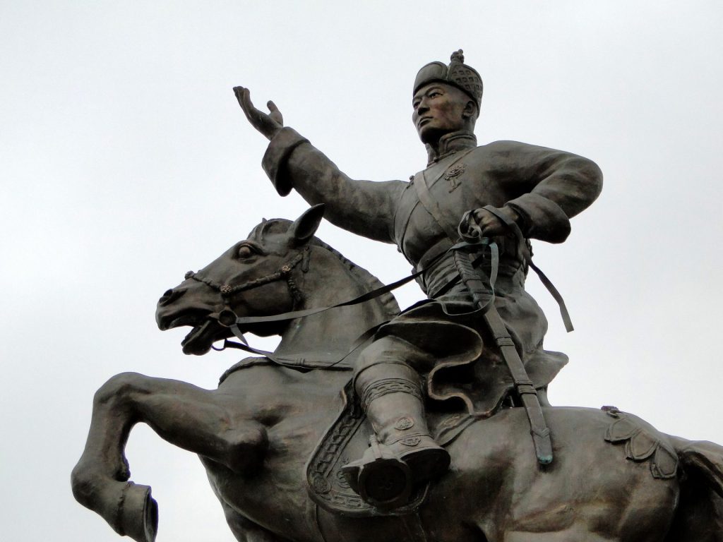 A Mongolian military leader in 1921 revolution, is remembered as one of the most important figures in Mongolia's struggle for independence. / Vostok-18