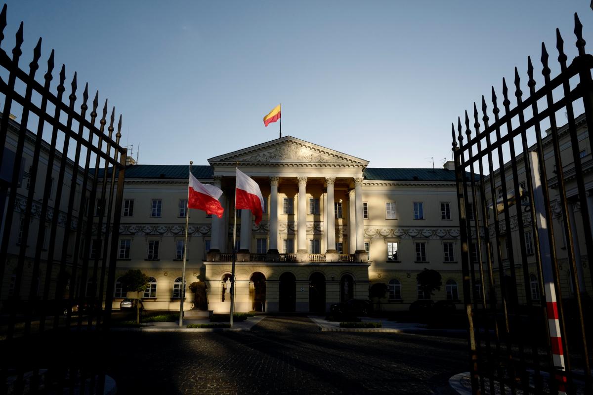 The Town Hall and headquarter of the mayor of Warsaw is seen in Warsaw