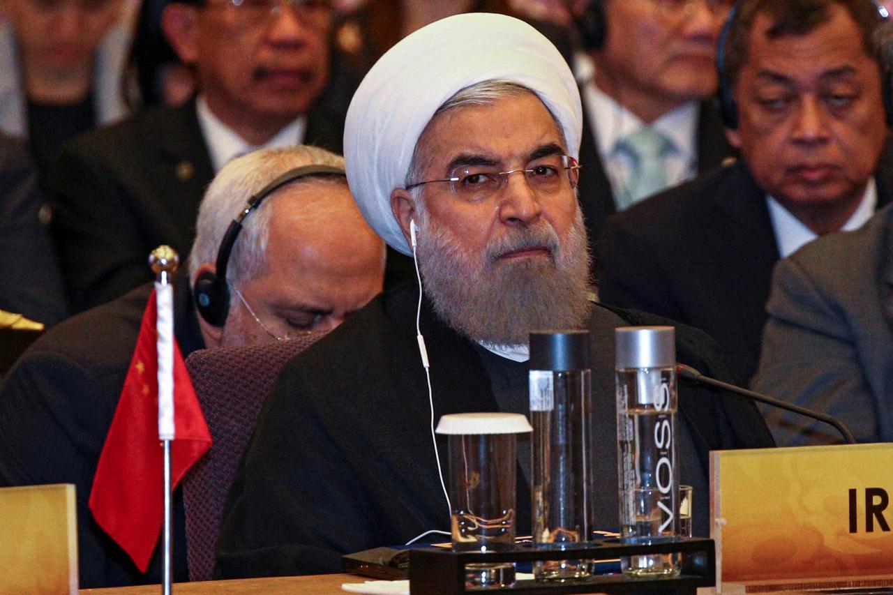 FILE PHOTO: Iran’s President Hassan Rouhani attends a meeting during the Asia Cooperation Dialogue summit at the Foreign Ministry in Bangkok