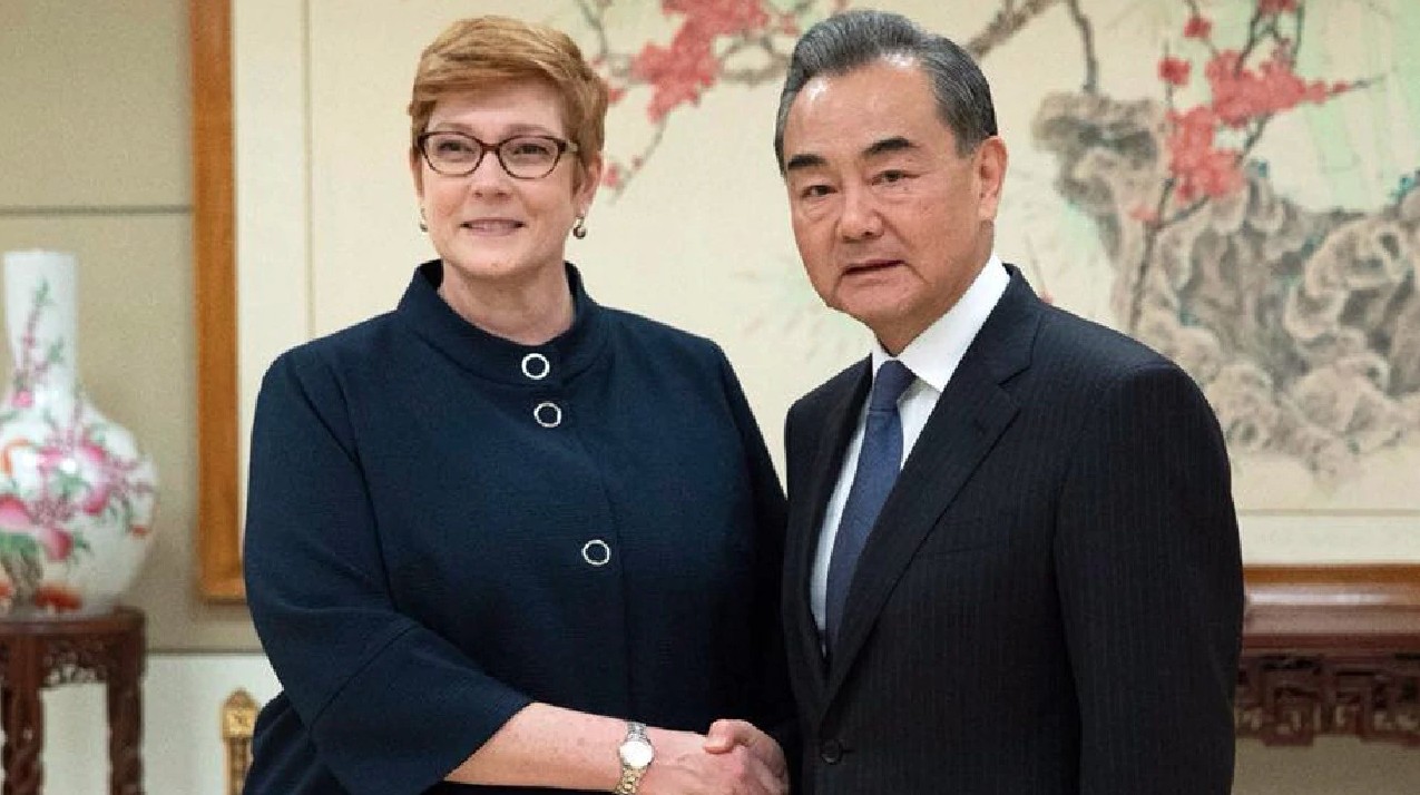 marise payne wang yi australia china