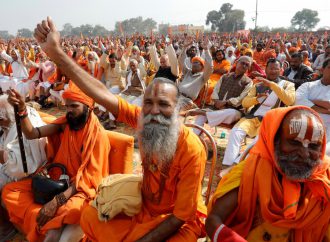 Hindu nationalists protest demanding temple construction at contested site of Ayodhya