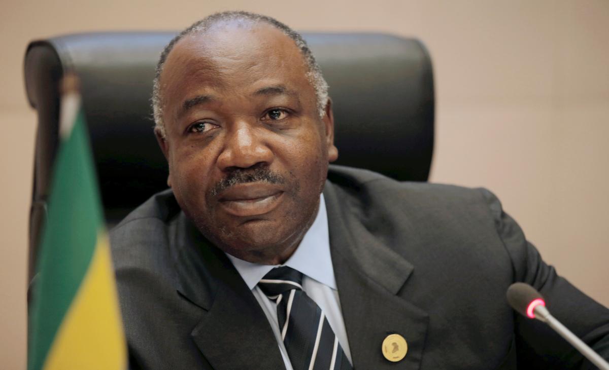 FILE PHOTO: Gabon’s President Ali Bongo Ondimba addresses a meeting on climate change at the 30th Ordinary Session of the Assembly of the Heads of State and the Government of the African Union in Addis Ababa