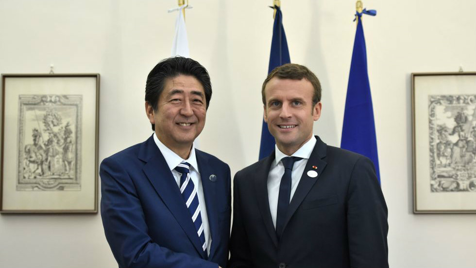 abe macron g20 abe macron g20