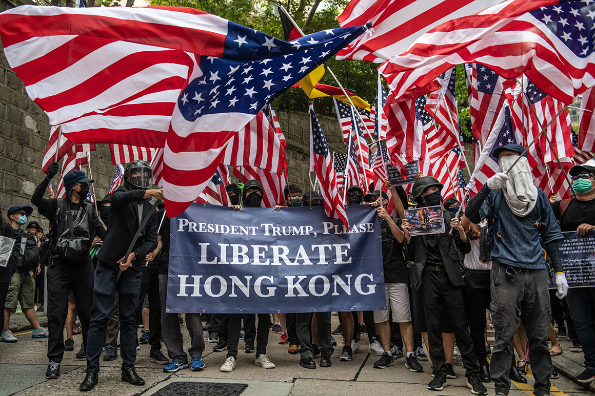 Further antiestablishments protests are likely as US Hong Kong law is