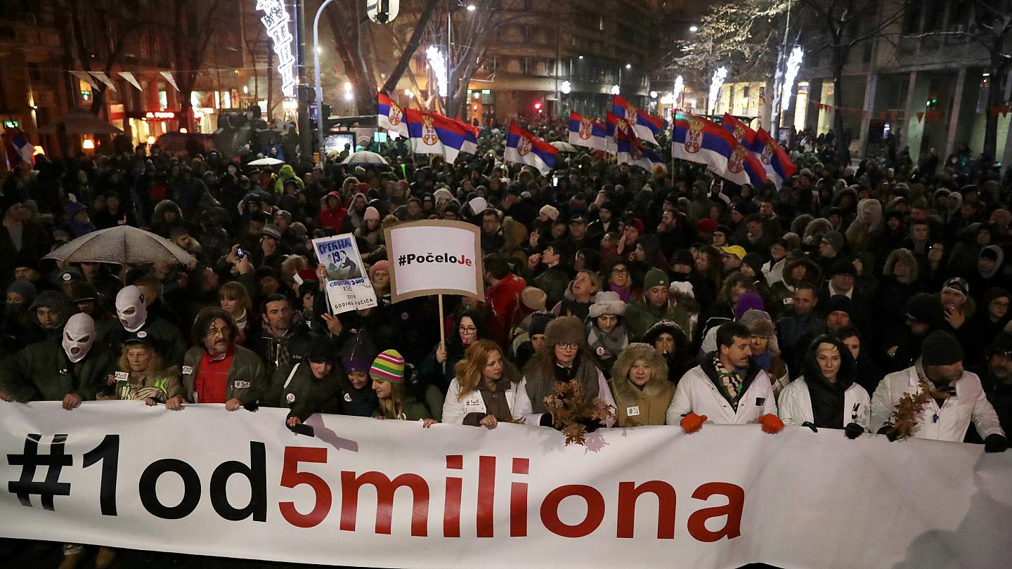 serbia protests