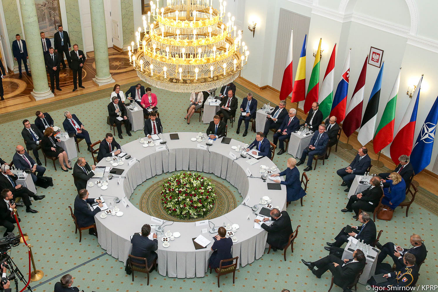 Meeting of the Bucharest Nine in Slovakia in 2019.
