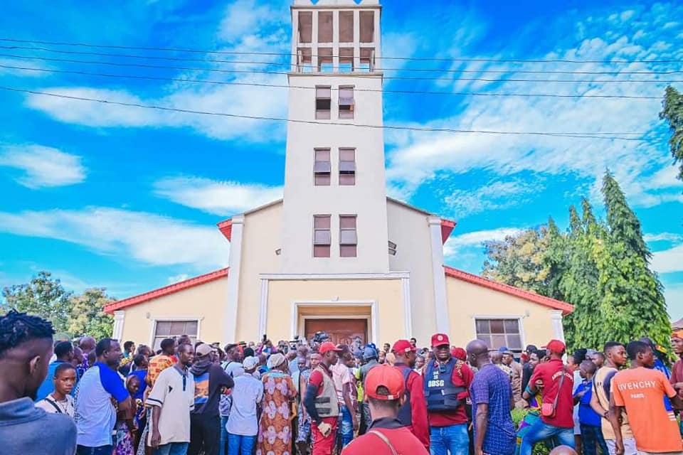 St. Francis Catholic Church in Owo, Nigeria, against which ISWAP launched a terrorist attack.