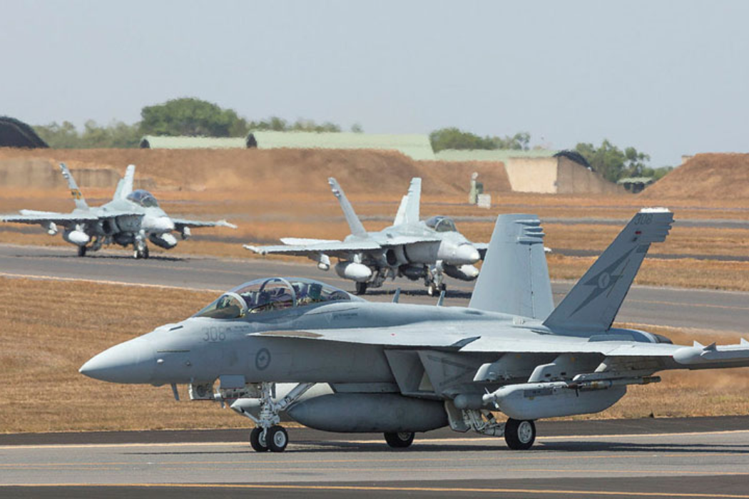 Royal Australian Air Force (RAAF) planes during the Pitch Black 2022 military exercise.